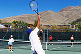 Older Man Playing Tennis