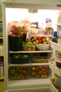 fruit in fridge