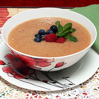 chilled soup fruit aicr recipe print