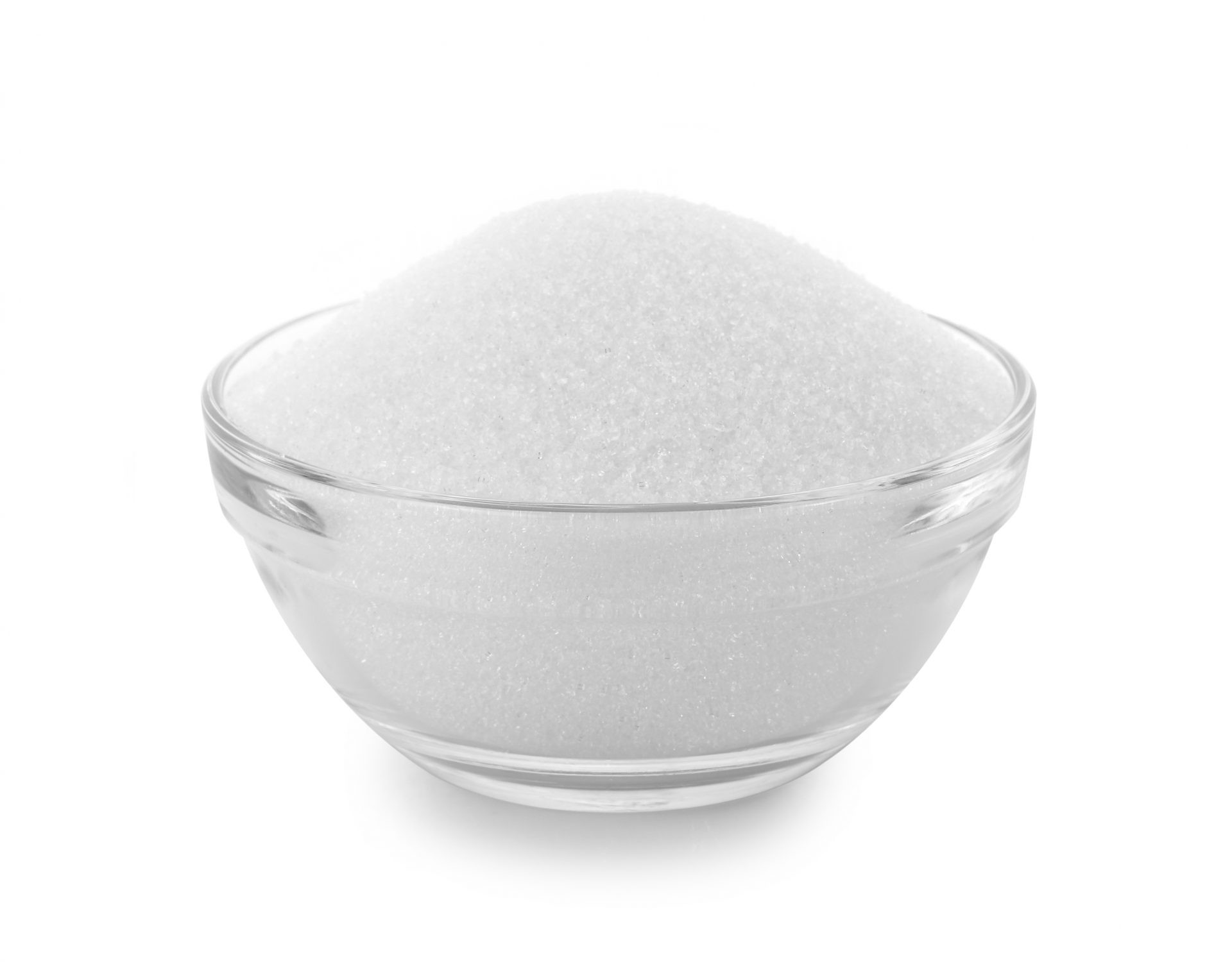 a bowl of white sugar