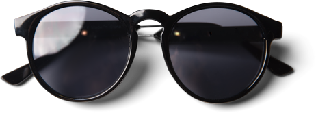 pair of black sunglasses