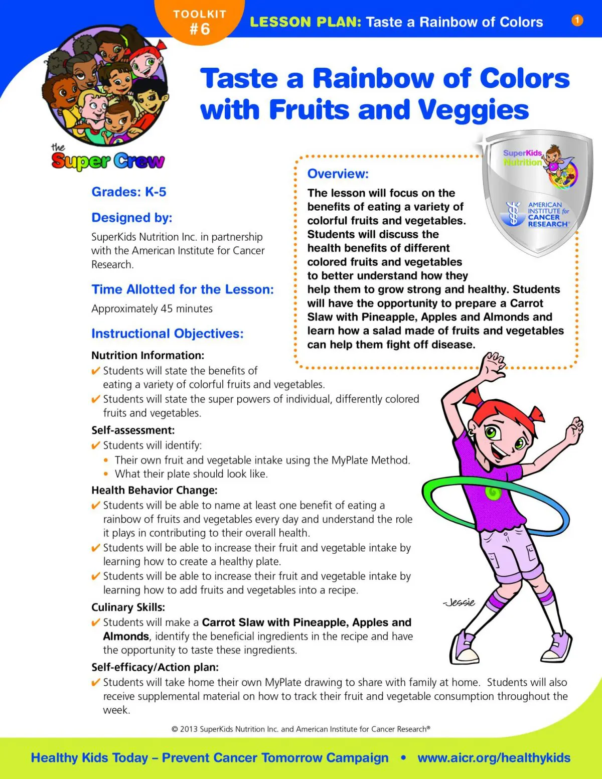 Taste a Rainbow - American Institute for Cancer Research, image size:1200x1553