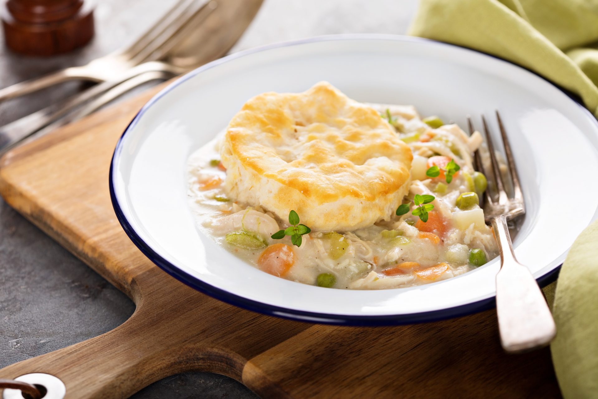 Turkey Pot Pie with Cornbread Crust - AICR
