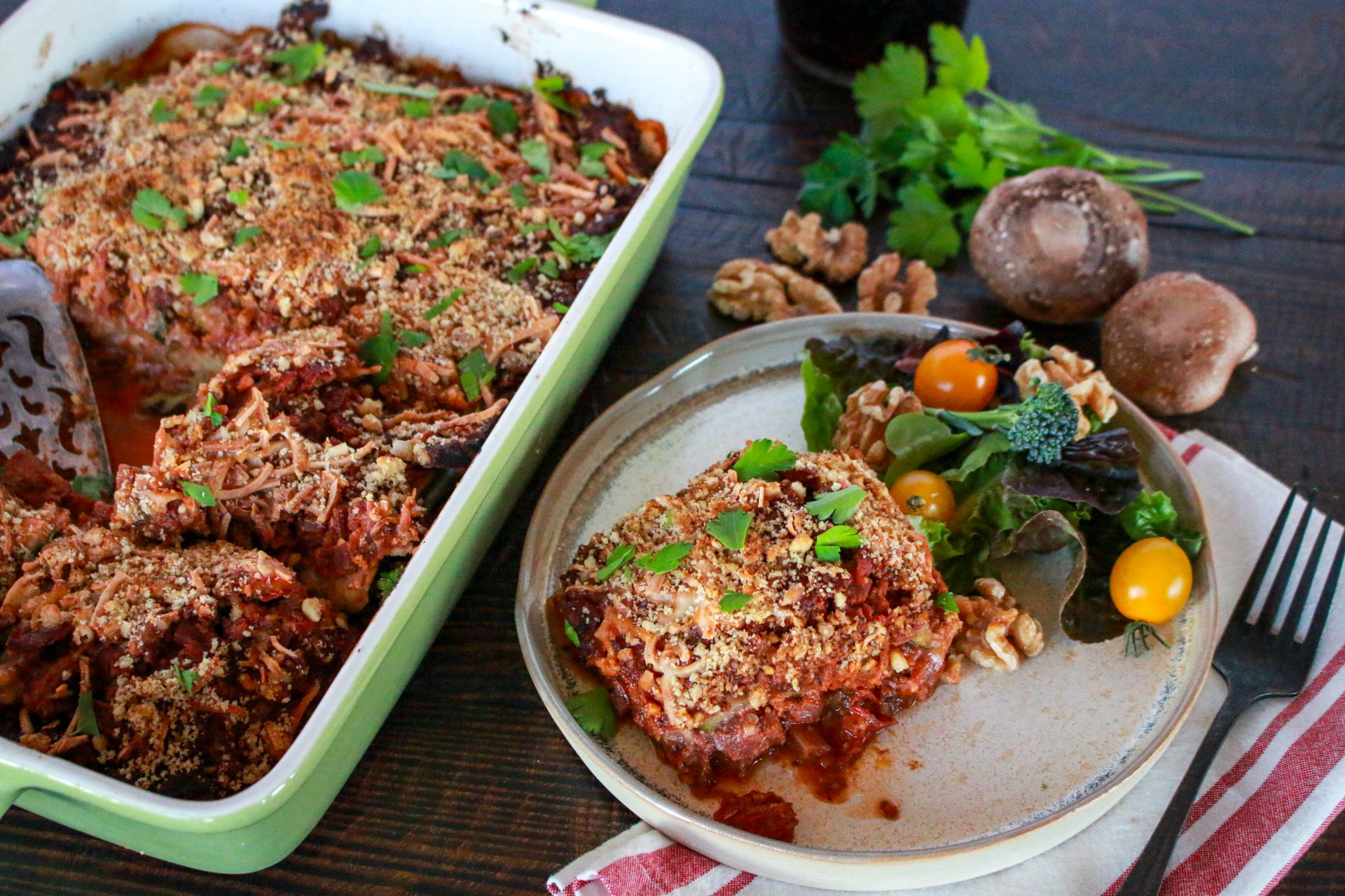 Walnut Tomato Sauce with Zucchini Lasagna Noodles - American Institute for Cancer Research