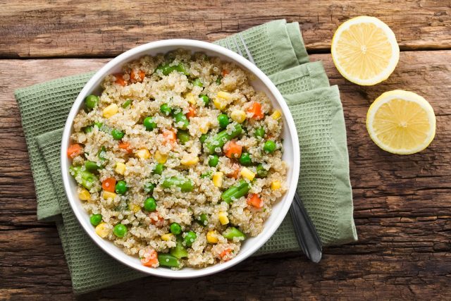 quinoa carrot pea